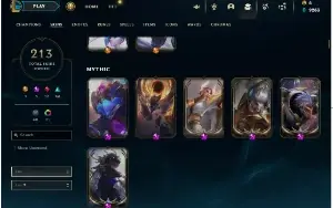 Conta Lol com 213 skins . Elo gold 2
