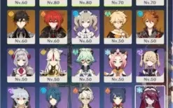 ✨ CONTA GENSHIN IMPACT AR-48 COM 8 PERSONAGENS 5⭐ ✨