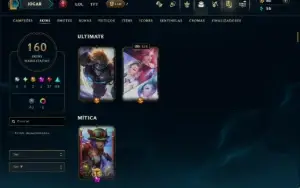 Prata 3 com TODOS os Champs e 160 Skins ( TOP / ADC )