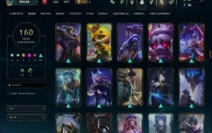 Prata 3 com TODOS os Champs e 160 Skins ( TOP / ADC )