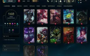 Prata 3 com TODOS os Champs e 160 Skins ( TOP / ADC )