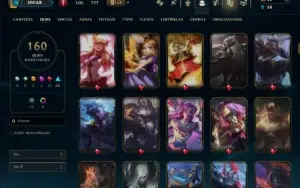 Prata 3 com TODOS os Champs e 160 Skins ( TOP / ADC )