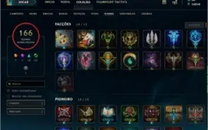 Conta de LoL 144 Skins Platina IV com todos os campeões