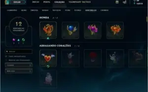 Conta de LoL 144 Skins Platina IV com todos os campeões