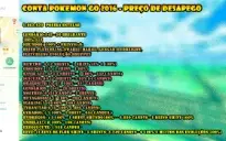 Conta Pokemon Go 2016