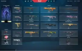Conta de Valorant Platina com muitas skins
