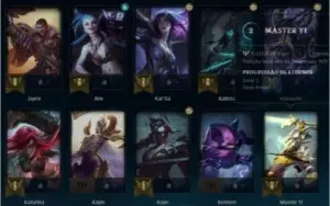 Conta LOL Diamante IV MID / ADC - 17 SKINS - 53 CAMPEÕES