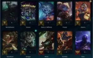 Conta LOL Diamante IV MID / ADC - 17 SKINS - 53 CAMPEÕES