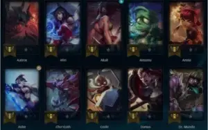 Conta LOL Diamante IV MID / ADC - 17 SKINS - 53 CAMPEÕES