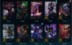 Conta LOL Diamante IV MID / ADC - 17 SKINS - 53 CAMPEÕES