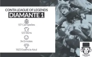 CONTA DE LEAGUE OF LEGENDS | DIAMANTE 1