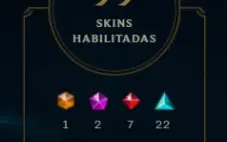 Conta League of legends Platina / 105 skins + skins raras