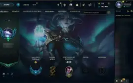 Conta League of legends Platina / 105 skins + skins raras