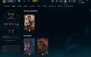 Esmeralda 1 com TODOS os Champs e 216 Skins +4 Prestigios