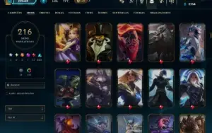 Esmeralda 1 com TODOS os Champs e 216 Skins +4 Prestigios