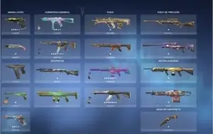 Conta de valorant, platina 1 com skins