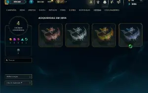 Prata 4 com 50 Champs e 10 Skins