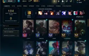 Prata 4 com 50 Champs e 10 Skins