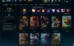 Prata 4 com 50 Champs e 10 Skins
