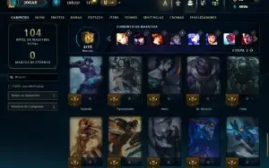 Prata 4 com 50 Champs e 10 Skins