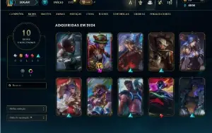 Prata 4 com 50 Champs e 10 Skins