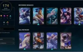 Conta LoL 174 Skins.MMR Diamante Solo/duo. Plat 3 Flex e TFT