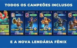 Conta Clash Royale Nível 50, com Fênix + Monge + Brinde