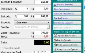Sistema Software Programa Locação De Roupas E Acessórios