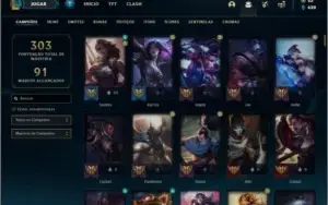 Conta ouro 4 com 99 skins e 91 champs ( MAIN ADC )