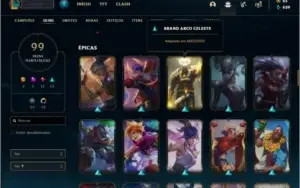 Conta ouro 4 com 99 skins e 91 champs ( MAIN ADC )