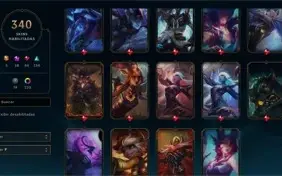 LOL+TFT *Diamante 3* TODOS CAMPEÕES /340 skins.