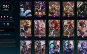 LOL+TFT *Diamante 3* TODOS CAMPEÕES /340 skins.