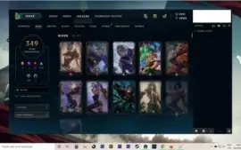 Conta Ouro 4 no lol com 349 Skins