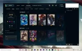 Conta Ouro 4 no lol com 349 Skins