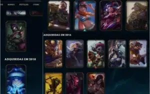 Conta 108 Campeões  38 Skin Lv 88