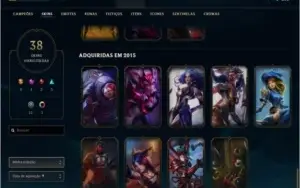 Conta 108 Campeões  38 Skin Lv 88