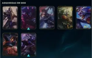Conta de League Of Legends ELO Platina 4 57% de winrate