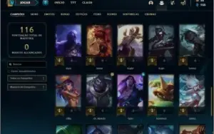 Conta prata 4 com 15 skins e 42 champs