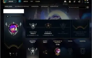 Conta prata 4 com 15 skins e 42 champs