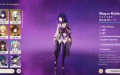 Raiden, Nahida, Xianyun E Yoimiya Com Suas Assinaturas Ar 54