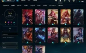 Conta LoL Rank Platina IV
