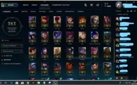 CONTA LEAGUE OF LEGENDS - PRATA IV - 75 CHAMPS - 28 SKINS