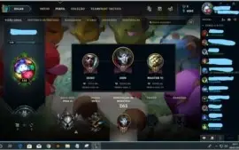 CONTA LEAGUE OF LEGENDS - PRATA IV - 75 CHAMPS - 28 SKINS