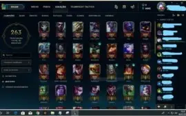 CONTA LEAGUE OF LEGENDS - PRATA IV - 75 CHAMPS - 28 SKINS