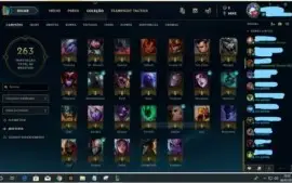 CONTA LEAGUE OF LEGENDS - PRATA IV - 75 CHAMPS - 28 SKINS