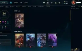 Conta Lol Lvl 98 Platina