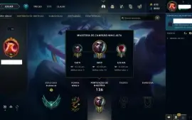 Conta Lol Lvl 98 Platina