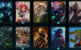 Conta 148 skins, Ouro 1! todos campeões e eternos iniciais