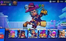 Conta Brawl Stars com a shelly bruxinha e diversas skins