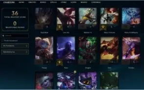 Conta LOL Diamante 4 - 29 champ - 6 skins WR ALTO